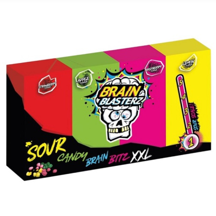 Кислі цукерки Brain Blasterz Brain Bitz XXL (рівень 1) 144г