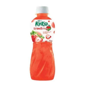 Напій з полуниці з кокосовим желе Nata de Coco Kato, 320 мл