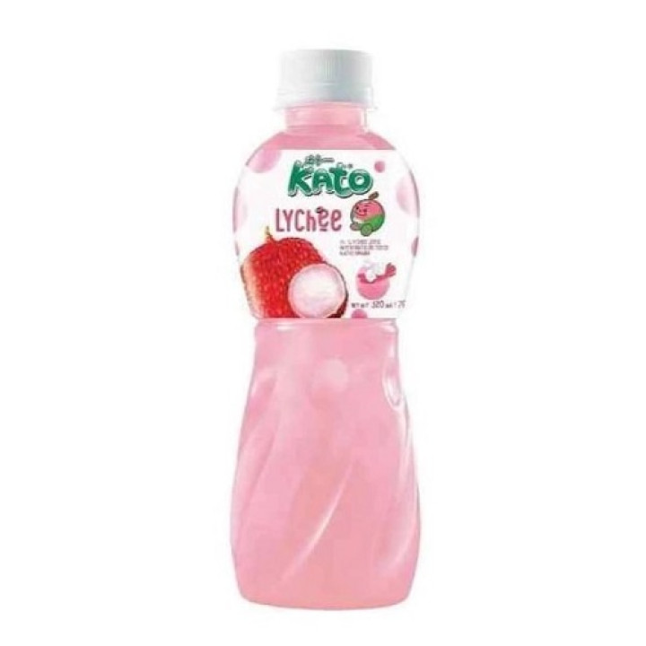 Напиток из личи с кокосовым желе Nata de Coco Kato, 320 мл