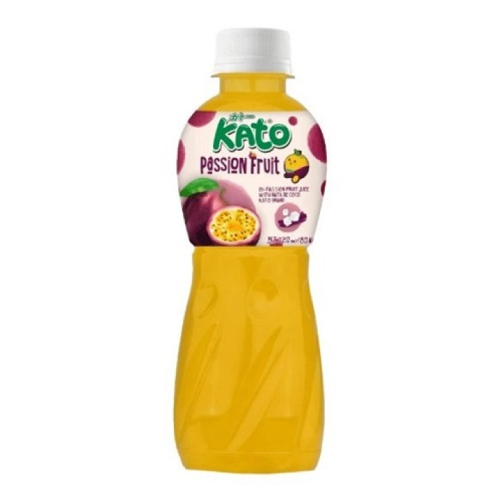 Напиток с соком маракуйи с кокосовым желе Nata de Coco Kato, 320 мл