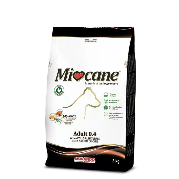 Miocane Adult 0.4 Chicken, 3 kg - Сухий корм для дорослих собак з куркою, 3 кг