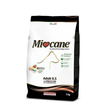 Miocane Adult 0.5 Lamb and Rice, 3 kg - Сухий корм для дорослих собак з ягням і рисом, 3 кг