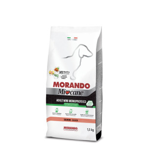 Miocane Mini Sensitive Monoprotein Salmon, 1,5 kg - Сухий корм для дорослих собак дрібних порід з чутливим травленням, з лососем, 1,5 кг