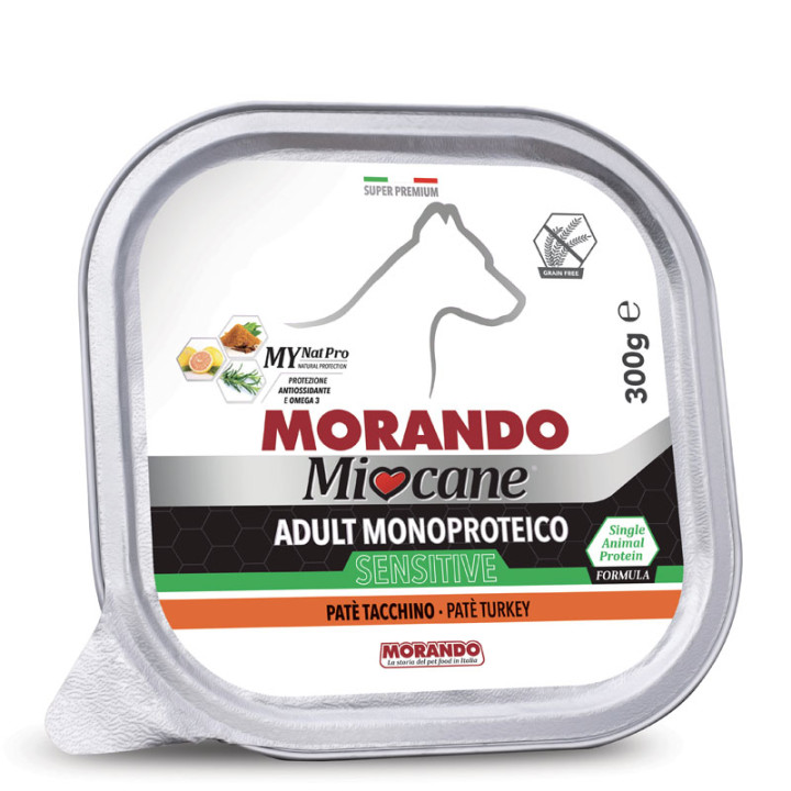 Miocane Sensitive Adult Monoprotein Turkey, 300 g - Вологий корм для дорослих собак з чутливим травленням, з індичкою, 300 г