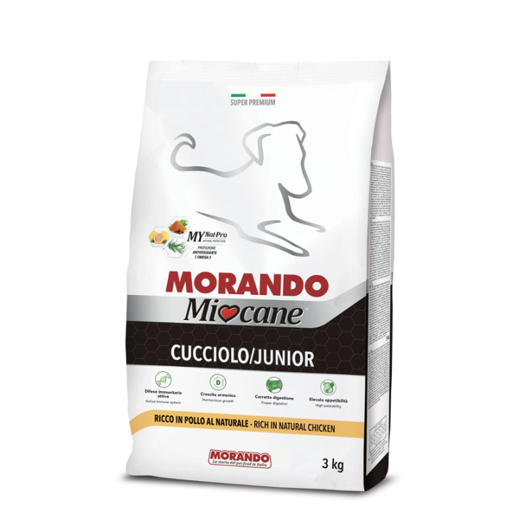 Miocane Junior 0.1 Chicken, 3 kg - Сухий корм для цуценят з куркою, 3 кг