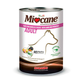 Miocane Adult Lamb and Potatoes, 400 g - Вологий корм для дорослих собак з ягням і картоплею, 400 г