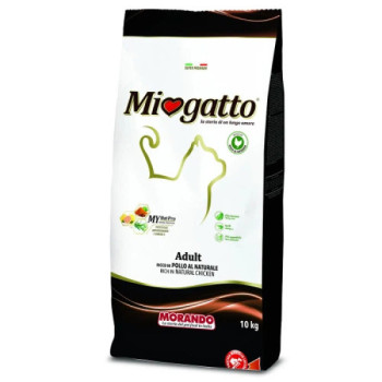 Miogatto Adult 0.2 Chicken and Rice, breeder, 10 kg - Сухий корм для дорослих котів з куркою та рисом, 10 кг
