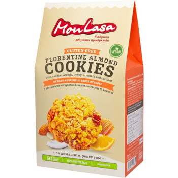 Печиво MonLasa Флорентіні безглютенове, 120г Печиво MonLasa Флорентіні безглютенове, 120г