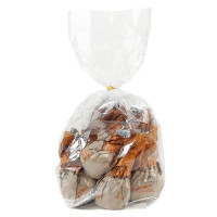 Цукерки шоколадні MonLasa з арахісом та медовою карамеллю в індивідуальній упаковці, торбинка 160г