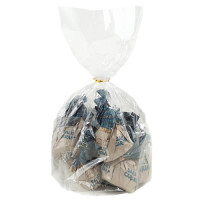 Цукерки шоколадні MonLasa Солона карамель з мигдалем в індивідуальній упаковці, торбинка 160г