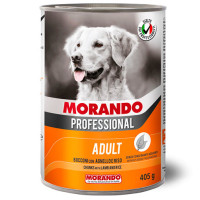 Консервированный корм Morando PROFESSIONAL для взрослых собак, кусочки с ягнятиной и рисом, 405 г
