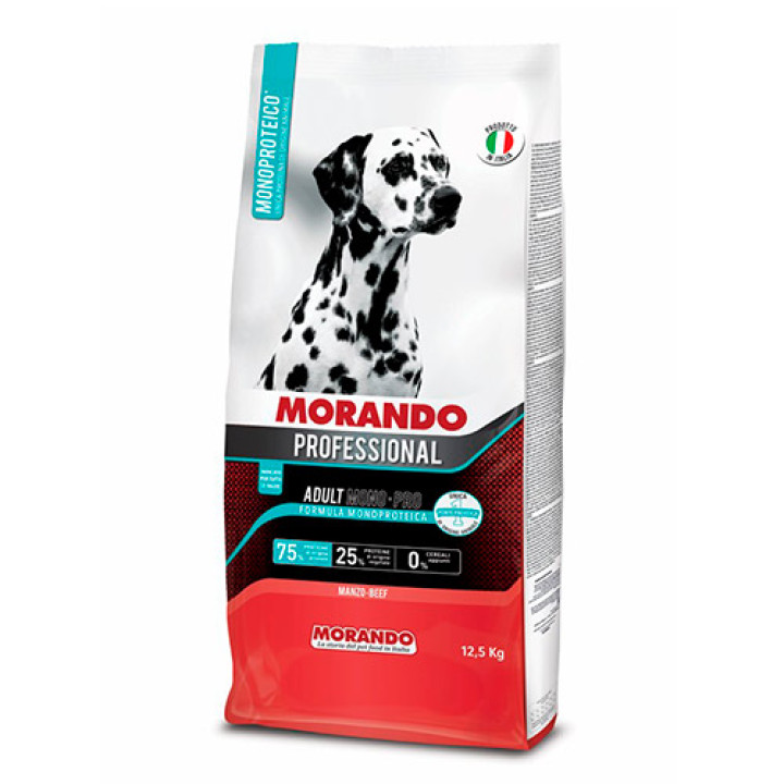 Полнорационный сухой корм Morando Professional Mono-Pro для взрослых собак с говядиной, 2,5 кг