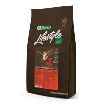 Сухой беззерновой корм с лососем для взрослых собак всех пород Lifestyle Grain Free Salmon Adult All Breeds 17кг