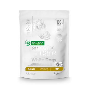 Сухой корм для взрослых собак с белой шерстью для малых пород Superior Care White Dogs Adult Small and Mini Breeds 400г