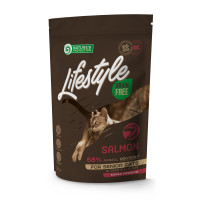Сухой беззерновой корм для пожилых кошек c лососем Lifestyle Grain Free Salmon Senior Cat 400г