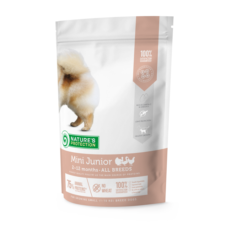 Сухой корм для щенков малых пород Mini Junior Small Breeds 500г