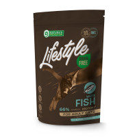 Сухий беззерновий корм для дорослих котів з білою рибою Lifestyle Grain Free White Fish Adult Cat 400г