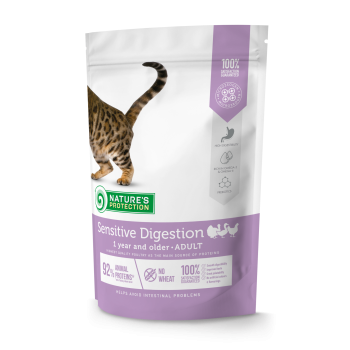 Сухий корм для дорослих котів з чутливим травленням Nature's Protection Sensitive Digestion 400г