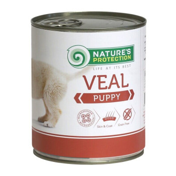 Влажный корм для щенков всех пород с телятиной Nature's Protection Puppy Veal 400г