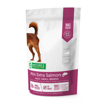 Сухой корм для взрослых собак малых пород с лососем Mini Extra Salmon Adult Small Breeds 500g