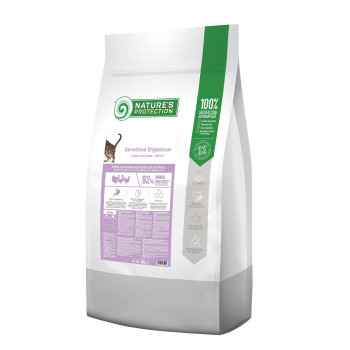 Сухой корм для взрослых кошек с чувствительным пищеварением Nature's Protection Sensitive Digestion 18кг
