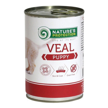 Влажный корм для щенков всех пород с телятиной Nature's Protection Puppy Veal 800г