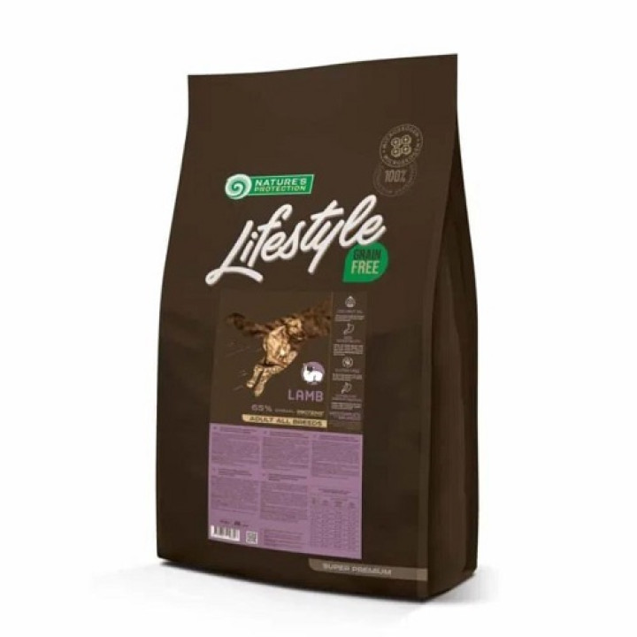 Сухой беззерновой корм с ягненком для взрослых собак всех пород Lifestyle Grain Free Lamb Adult All Breeds 10кг