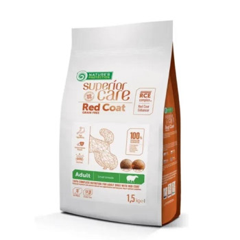 Сухой корм для взрослых собак с рыжим окрасом шерсти, для малых пород Superior Care Red Coat Adult All Breeds 10кг