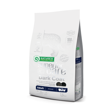 Сухой корм для взрослых собак с черным окрасом шерсти, всех пород Superior Care Dark Coat Adult All Breeds 1.5кг
