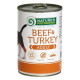 Влажный корм для взрослых собак всех пород с говядиной и индейкой Nature's Protection Adult Beef&Turkey 400г