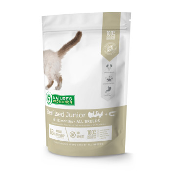 Сухий корм для зростаючих кошенят після стерилізації Sterilised Junior Poultry with krill 400г