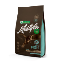 Сухой беззерновой корм для взрослых кошек с белой рыбой Lifestyle Grain Free White Fish Adult Cat 1,5кг