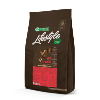 Сухий беззерновий корм з лососем для дорослих собак всіх порід Lifestyle Grain Free Salmon Adult All Breeds 10кг