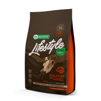 Сухий беззерновий корм з лососем та крилем для дорослих собак малих порід Lifestyle Grain Free Salmon with krill Adult Small and Mini Breeds 1.5кг