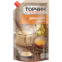 Майонез "Торчин" Домашній 50% дой-пак 580 г (4820001315929)