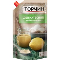 Майонезный соус "Торчин" Деликатесный 28% дой-пак 580 г (4820001315844)