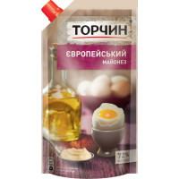 Майонез "Торчин" Європейський 72% дой-пак 300 г (4820001316001)