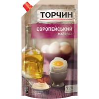 Майонез "Торчин" Европейский 72% дой-пак 580 г (4820001315943)