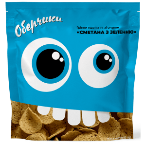 Грінки Оберчики пшеничні зі смаком Сметана з зеленню 50 г