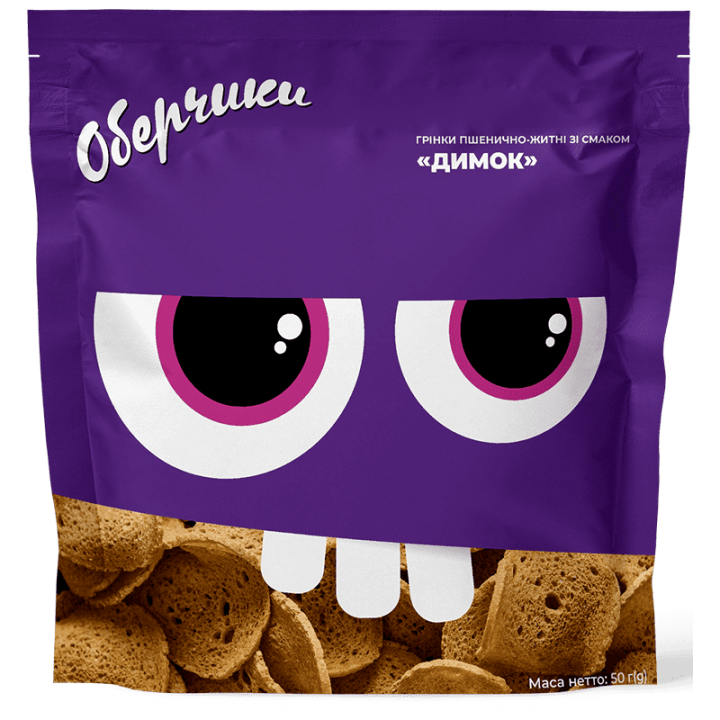Грінки Оберчики пшенично-житні зі смаком Димок 50 г