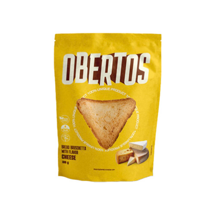 Грінки Обертоси пшеничні зі смаком Сир 100 г