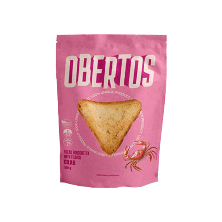 Грінки Обертоси пшеничні зі смаком Краб 100 г
