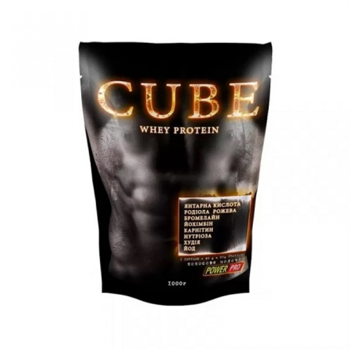 Протеїн Power Pro Whey Protein Cube Кокосове молочко, 1 кг (4820113922091)