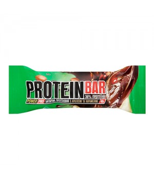 Протеїновий батончик Power Pro Protein Bar 36% білку, з арахісом та карамеллю, 40 г (4820214000025)