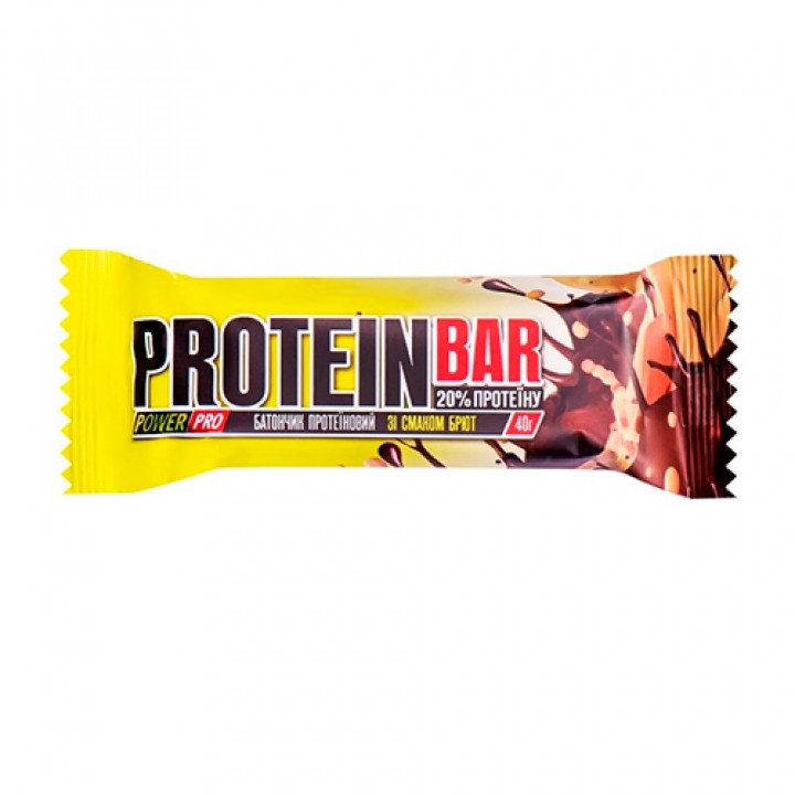 Протеїновий батончик Power Pro Protein Bar 20% білку, зі смаком брют, 40 г (4820214000032)