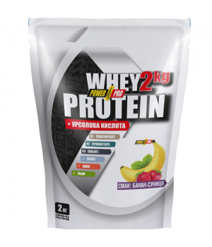 Протеїн Power Pro Whey Protein Банан-суниця, 2 кг (4820214001053)