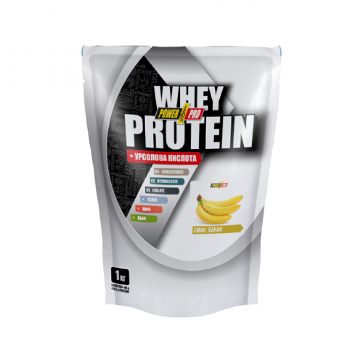 Протеїн Power Pro Whey Protein Банан, 1 кг (4820214002418)