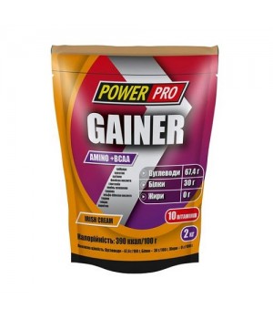 Гейнер Power Pro Gainer Ирландский крем, 2 кг (4820214002555)