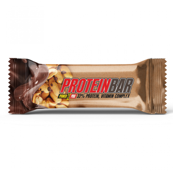 Протеїновий батончик Power Pro Protein Bar 32% білку, з арахісом та карамеллю, 60 г (4820214002623)