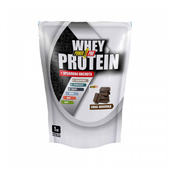 Протеин Power Pro Whey Protein Шоколад, 1 кг (4820214003934)